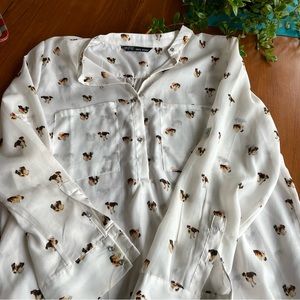 ASDS Women Puppy Love Blouse - L